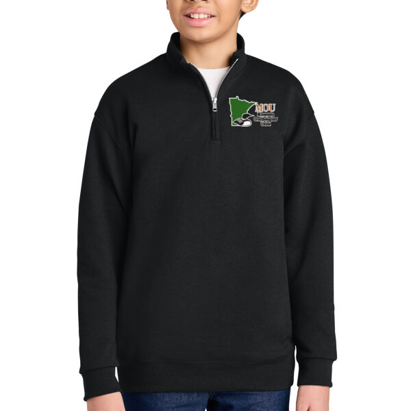 Jerzees® Youth NuBlend® 1/4-Zip Cadet Collar Sweatshirt - Embroidered Logo Thumbnail