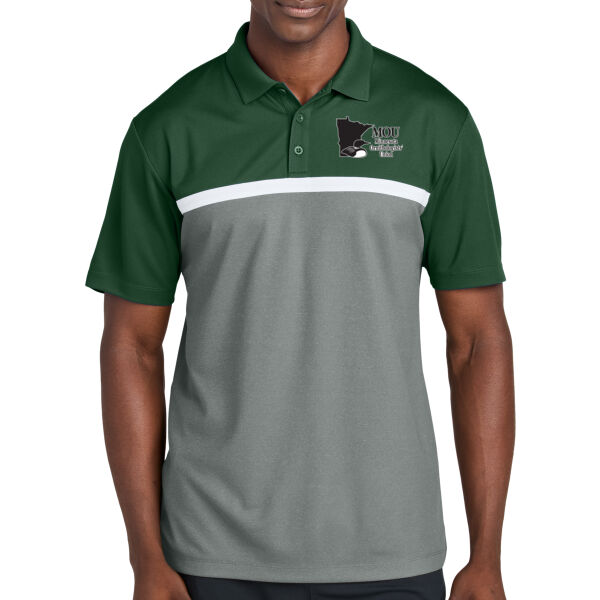 Sport-Tek® UV Micropique Colorblock Polo - Embroidered Logo Thumbnail