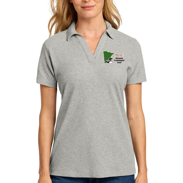 Port Authority® Women's C-FREE® Cotton Blend Pique Polo - Embroidered Logo Thumbnail