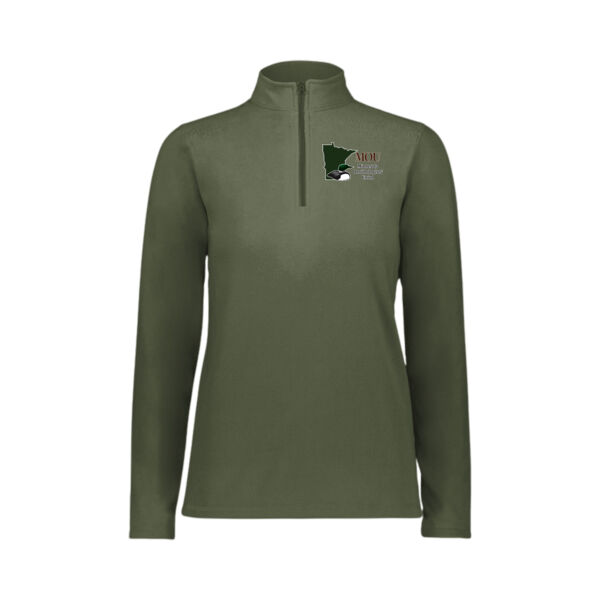 Augusta Sportswear - Ladies Micro-Lite Fleece 1/4 Zip Pullover - Printed Logo Thumbnail