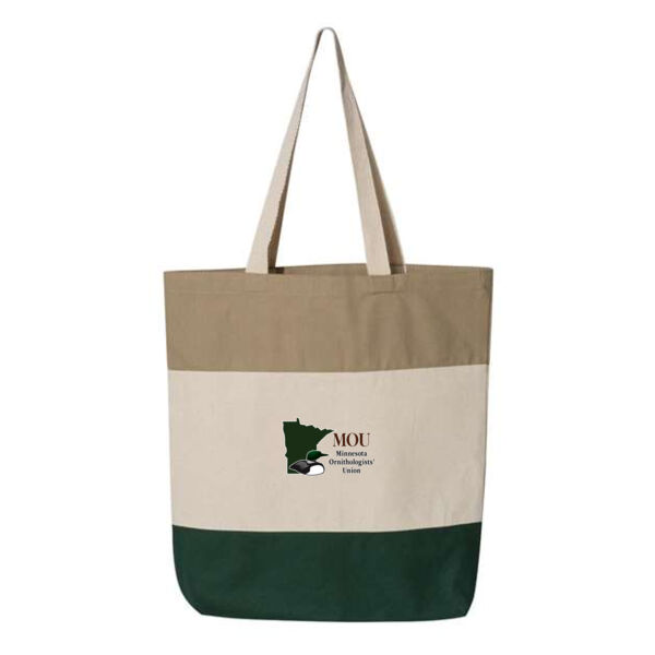 Q-Tees - 11L Tri-Color Tote - Printed Logos Thumbnail