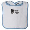 Infant Contrast Trim Terry Bib Thumbnail