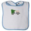 Infant Contrast Trim Terry Bib Thumbnail